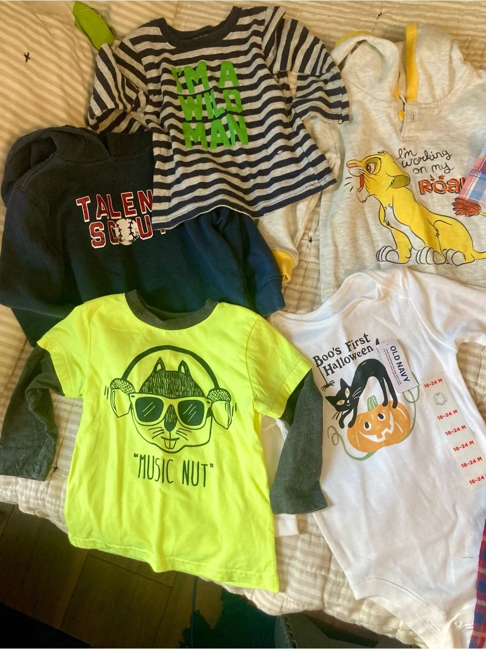 9-piece Baby Boy’s Bundle or Lot - Size 18 Months Winter Shirts & Hoodies